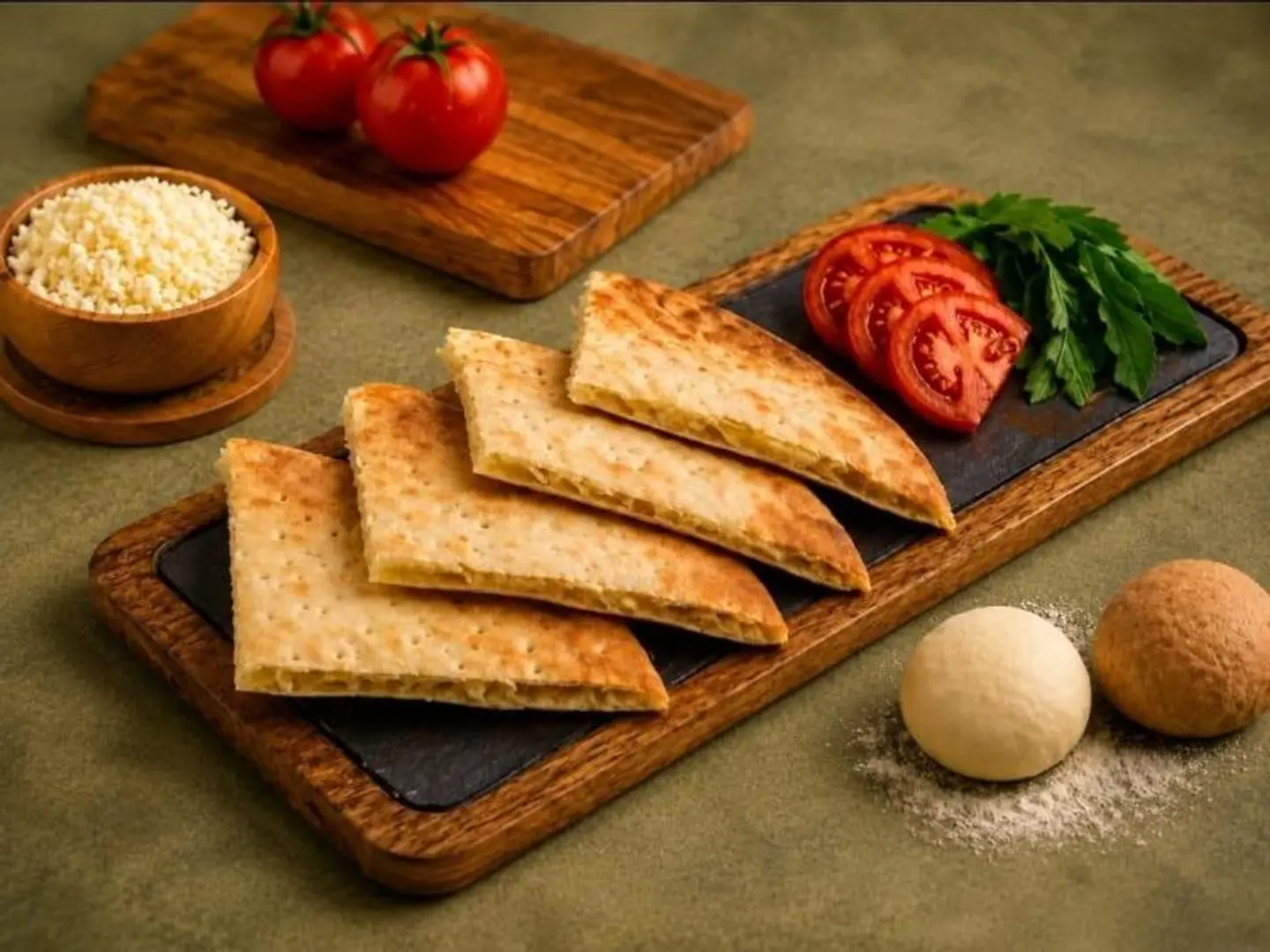 فطيرة جبنة حلومي