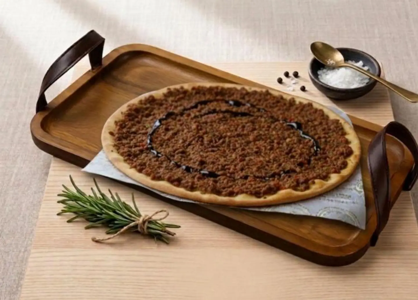 فطيرة لحم بدبس الرمان