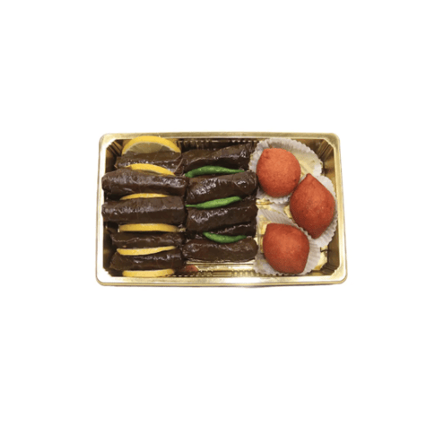 صحن صغير ورق عنب مع الكبة