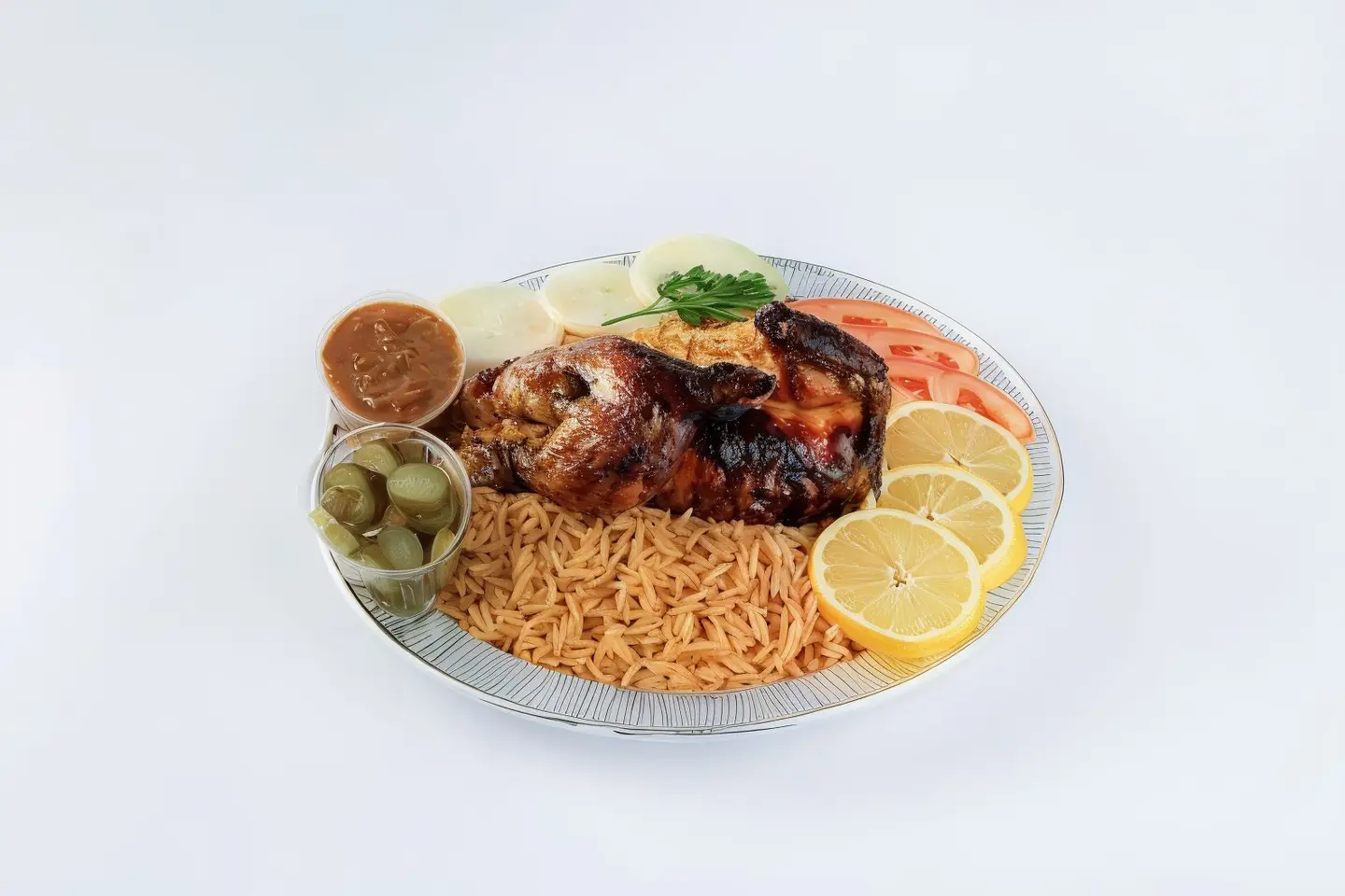 Half Chicken With Rice