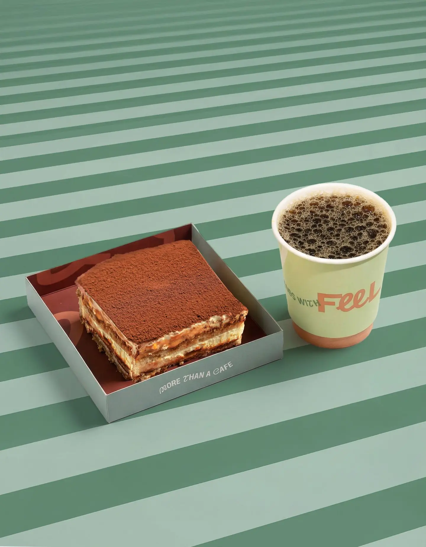 تراميسو مع قهوة اليوم صغير