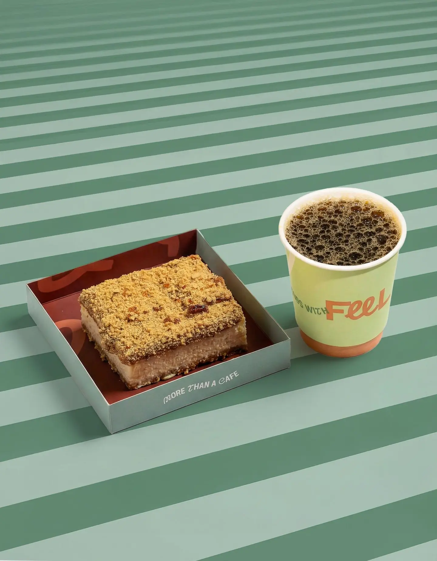 تشيز كيك بيكان مع قهوة اليوم صغير