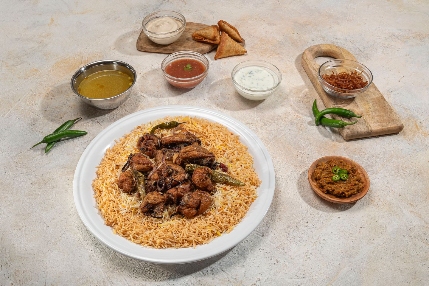 نصف دجاج مقلقل رز احمر
