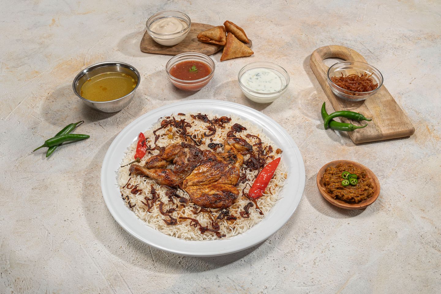 نصف دجاج مظبي رز بشاوري