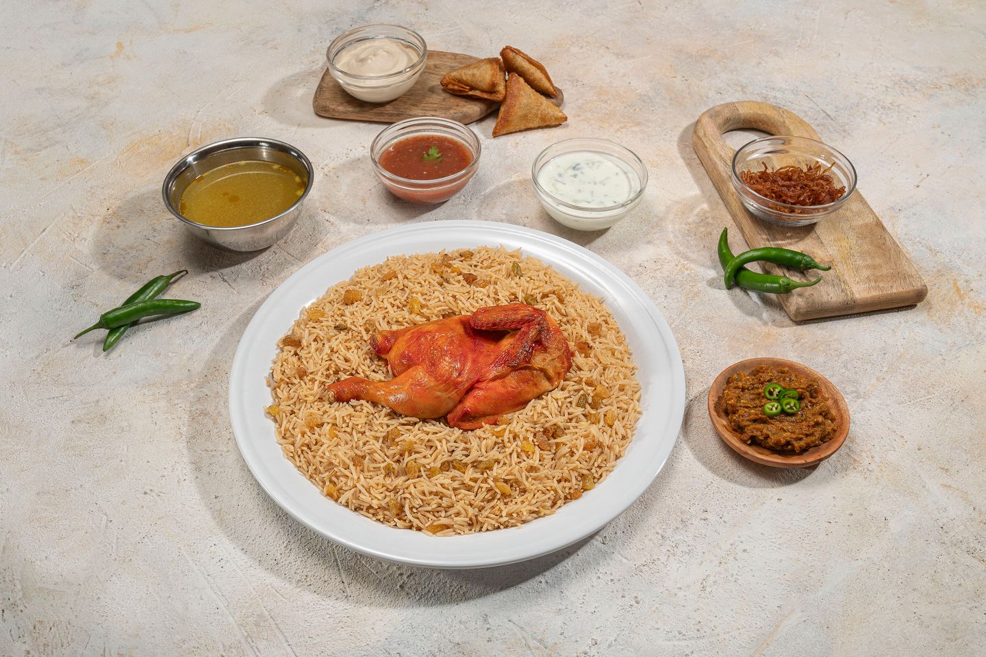 نصف دجاج مندي