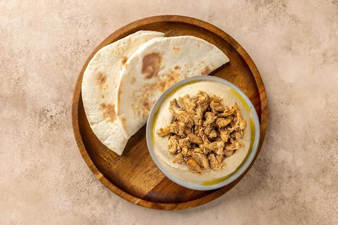 Hummus Chicken Shawarma