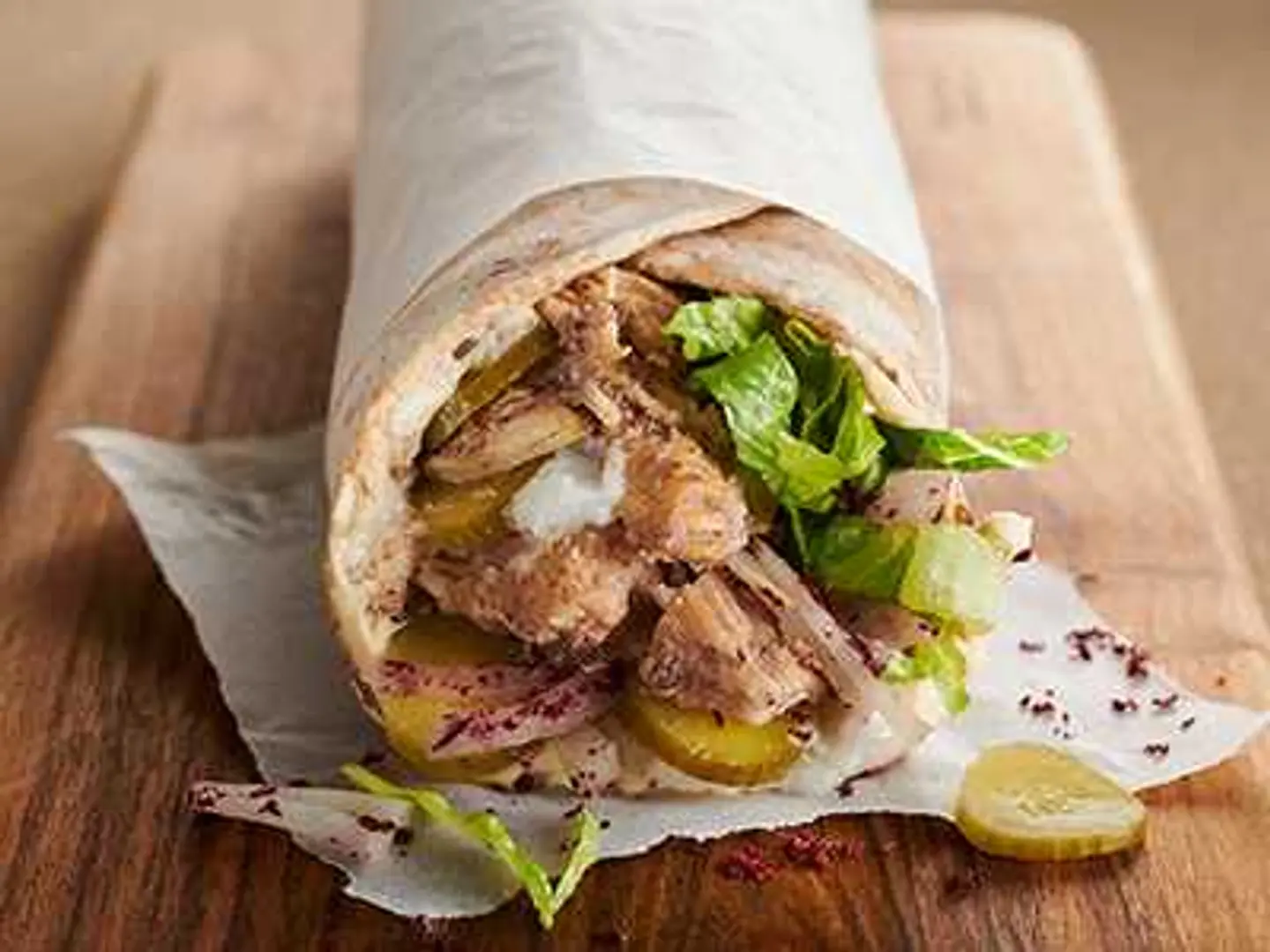Chicken Shawarma & Hummus Wrap