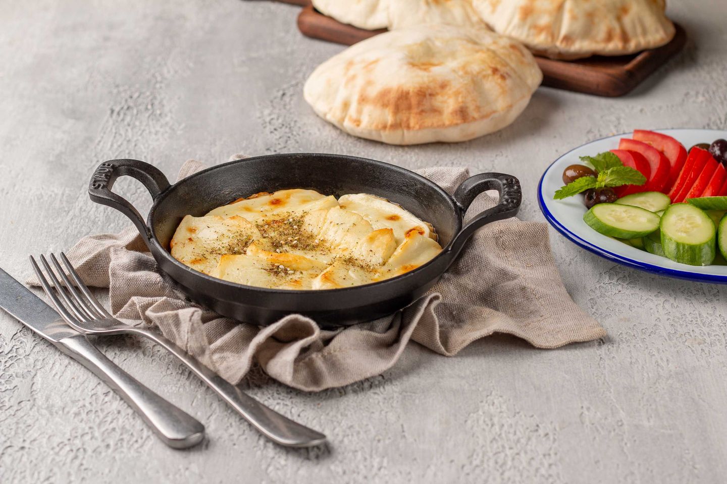 Pan Baked Halloumi