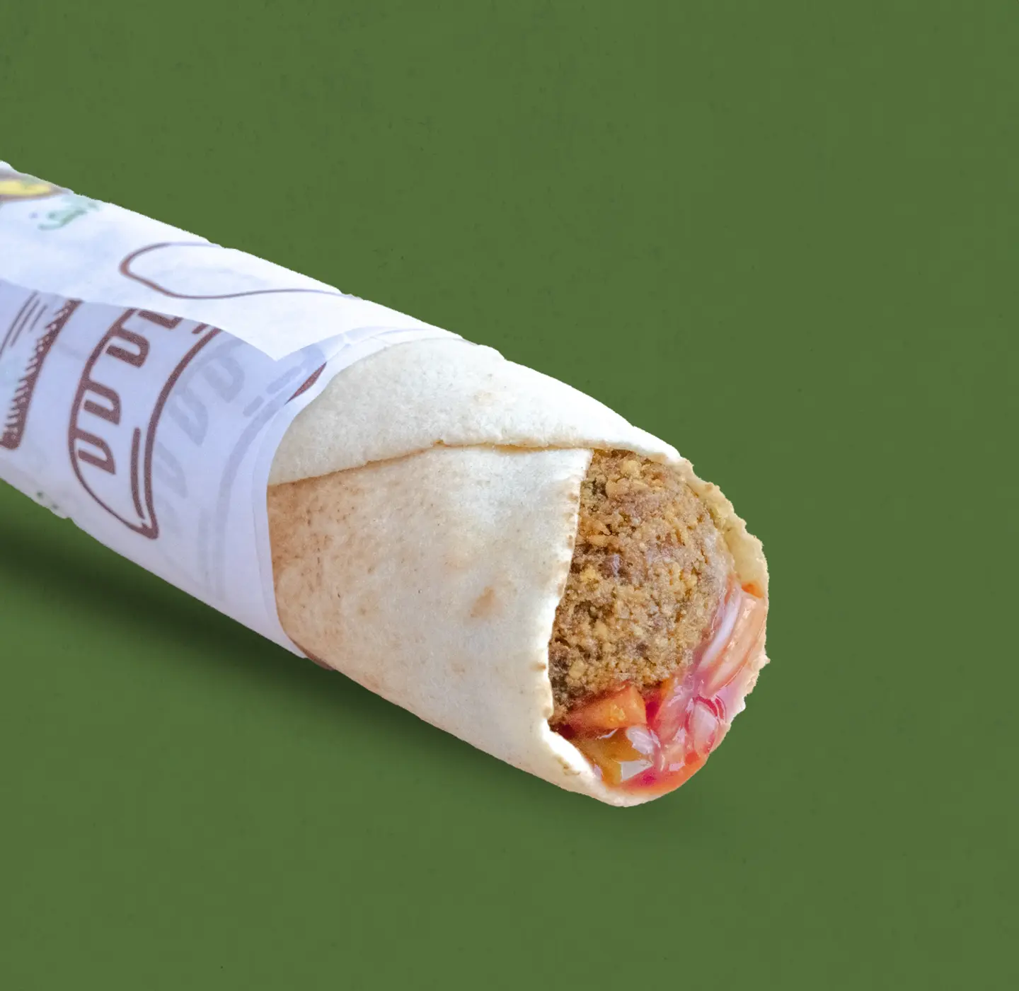 فلافل(سلطة تركية)ساندويتش