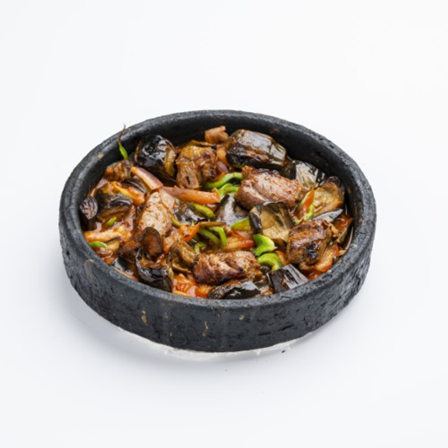 Eggplant Moussaka With Meat In Clay Pan