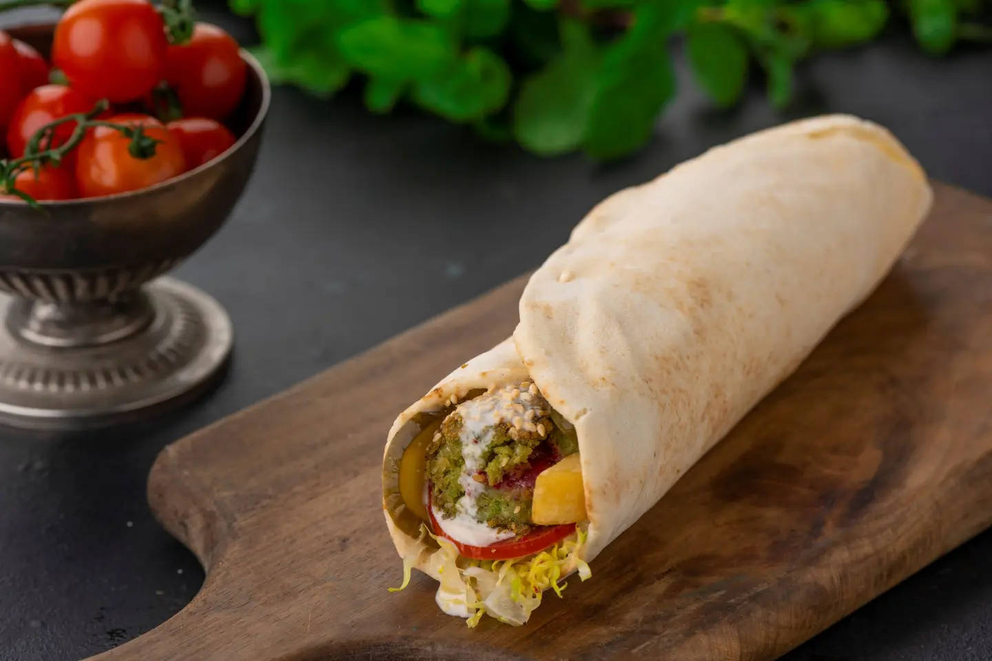 Super Stuffed Falafel Wrap