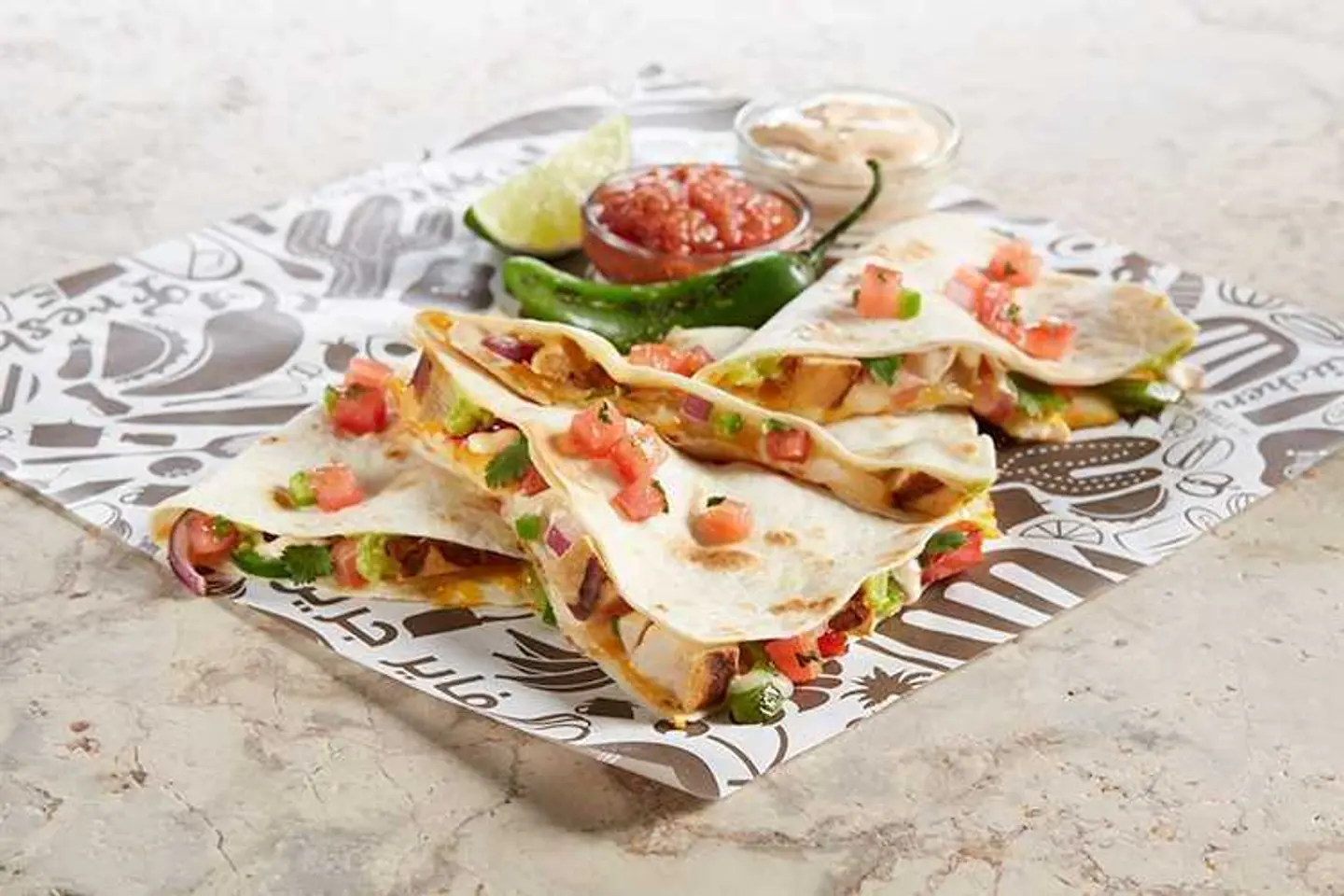 Baja California Chicken Quesdillas
