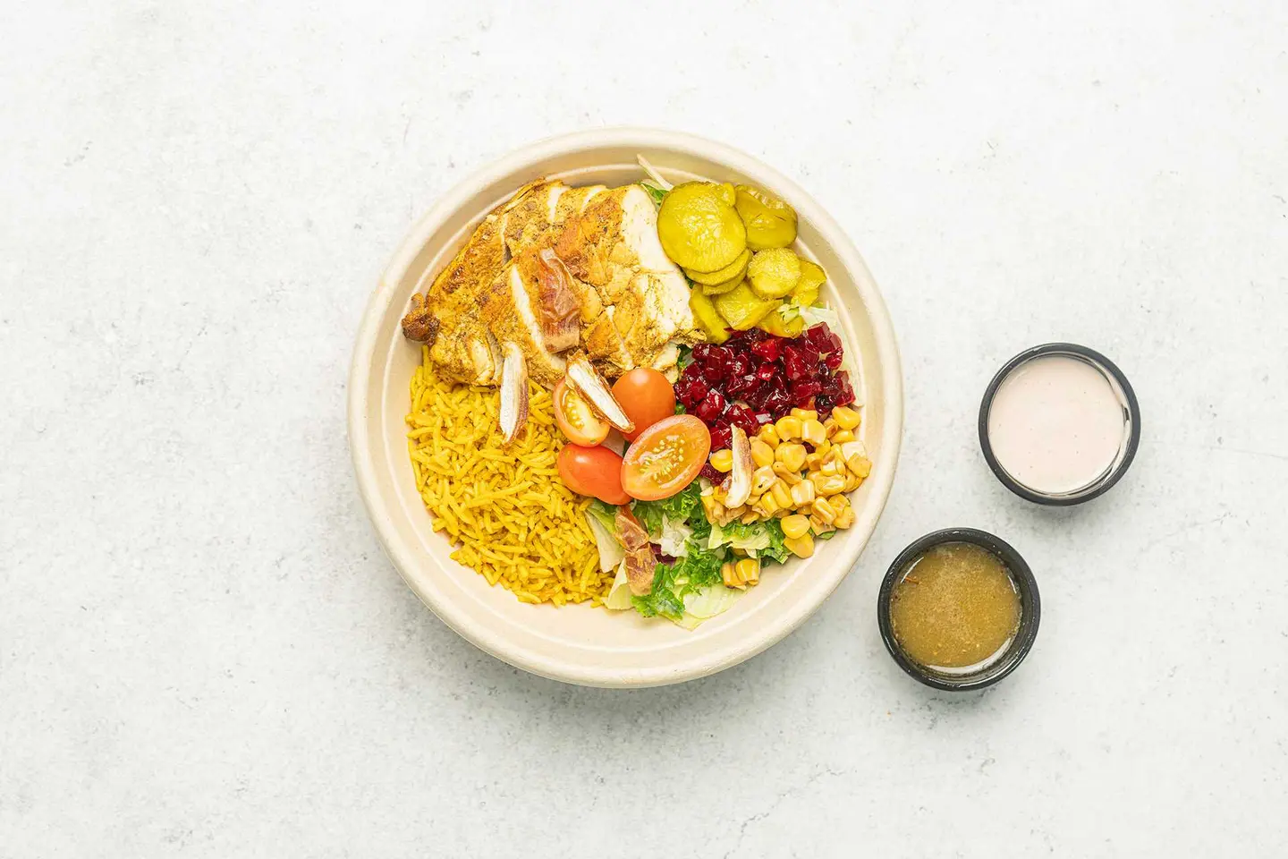 طبق الدجاج الشرقي