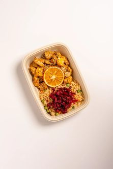 دجاج بالربتقال مع أرز الميسو