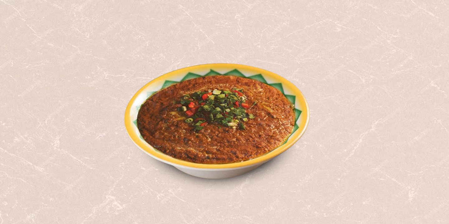 فول طاوة مع الكشنة