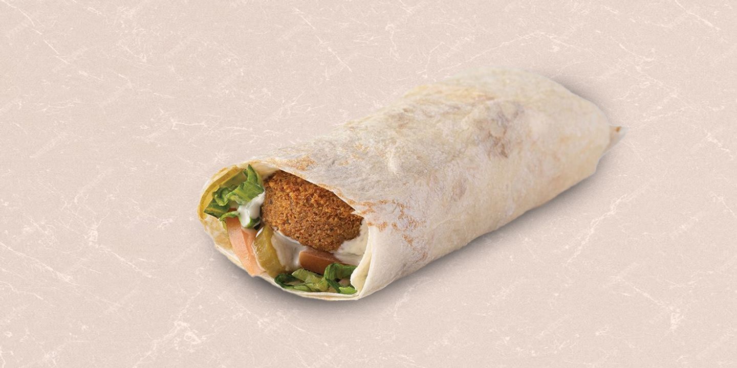 ساندويتش فلافل خبز تورتيلا