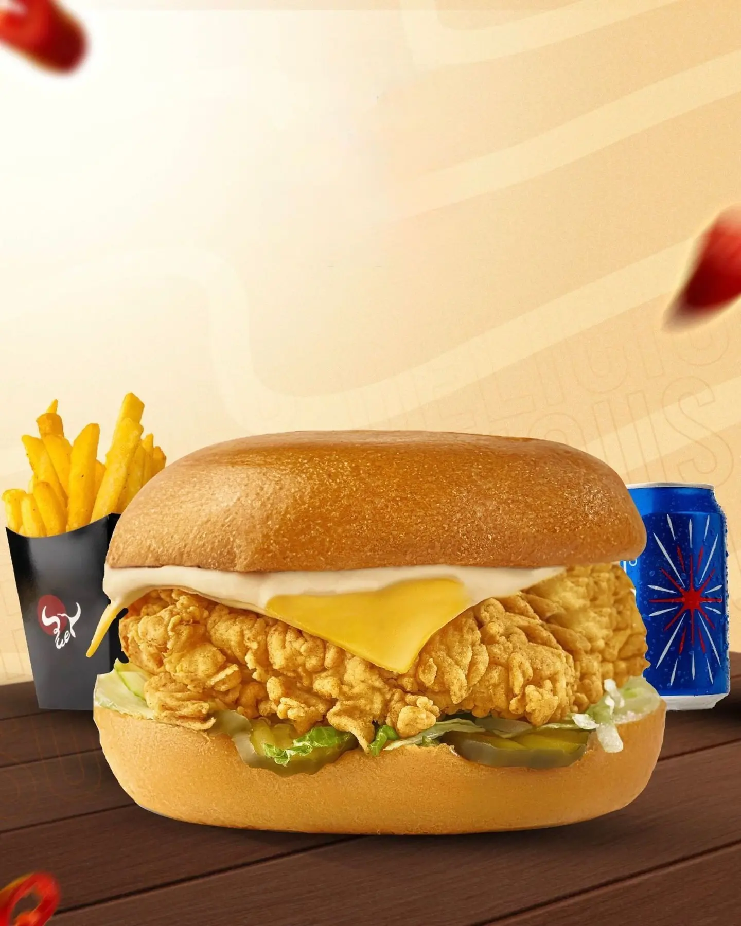 Crispy Chicken Burger Meal