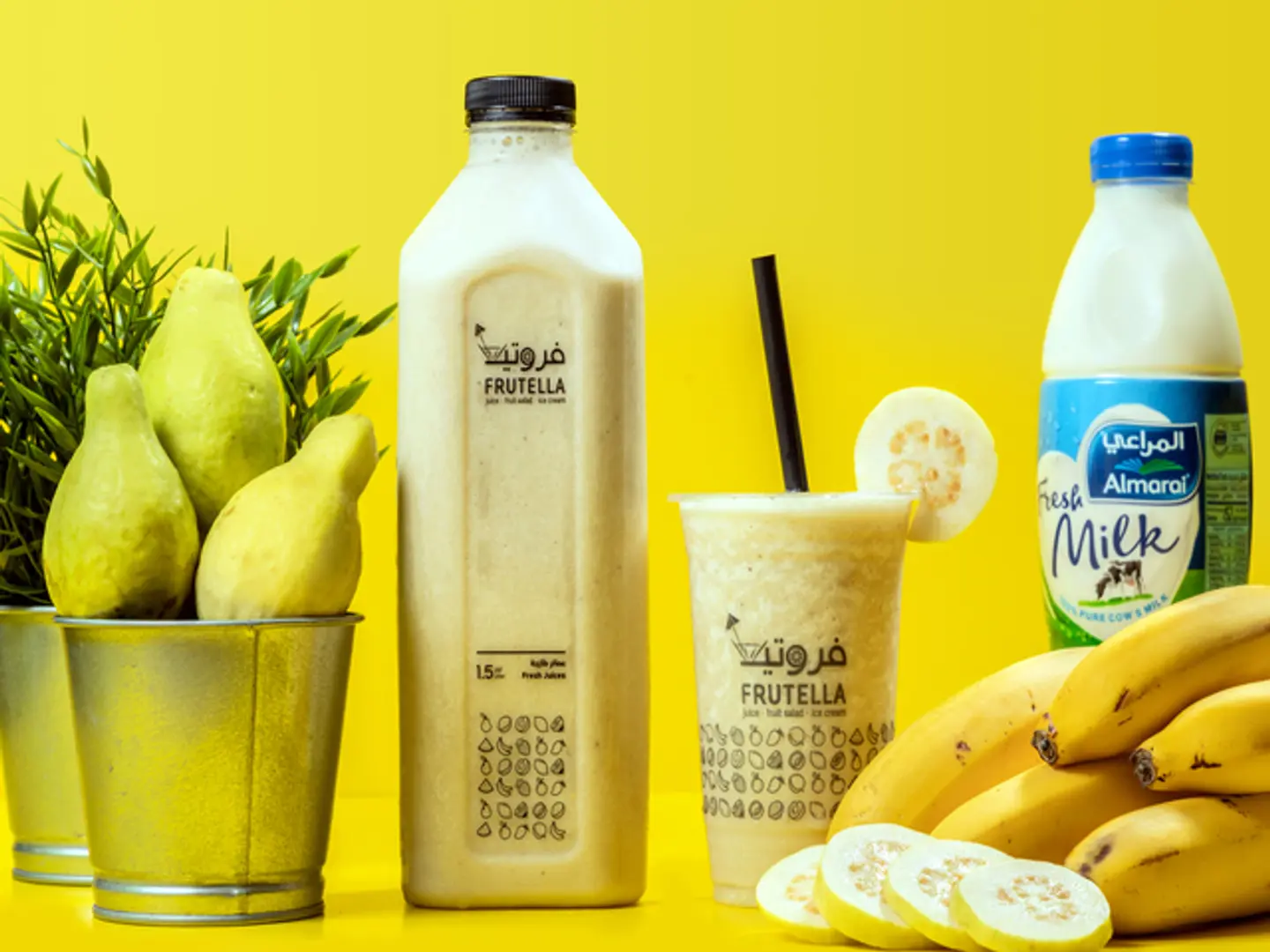 Milk, Banana And Guava 1 Liter