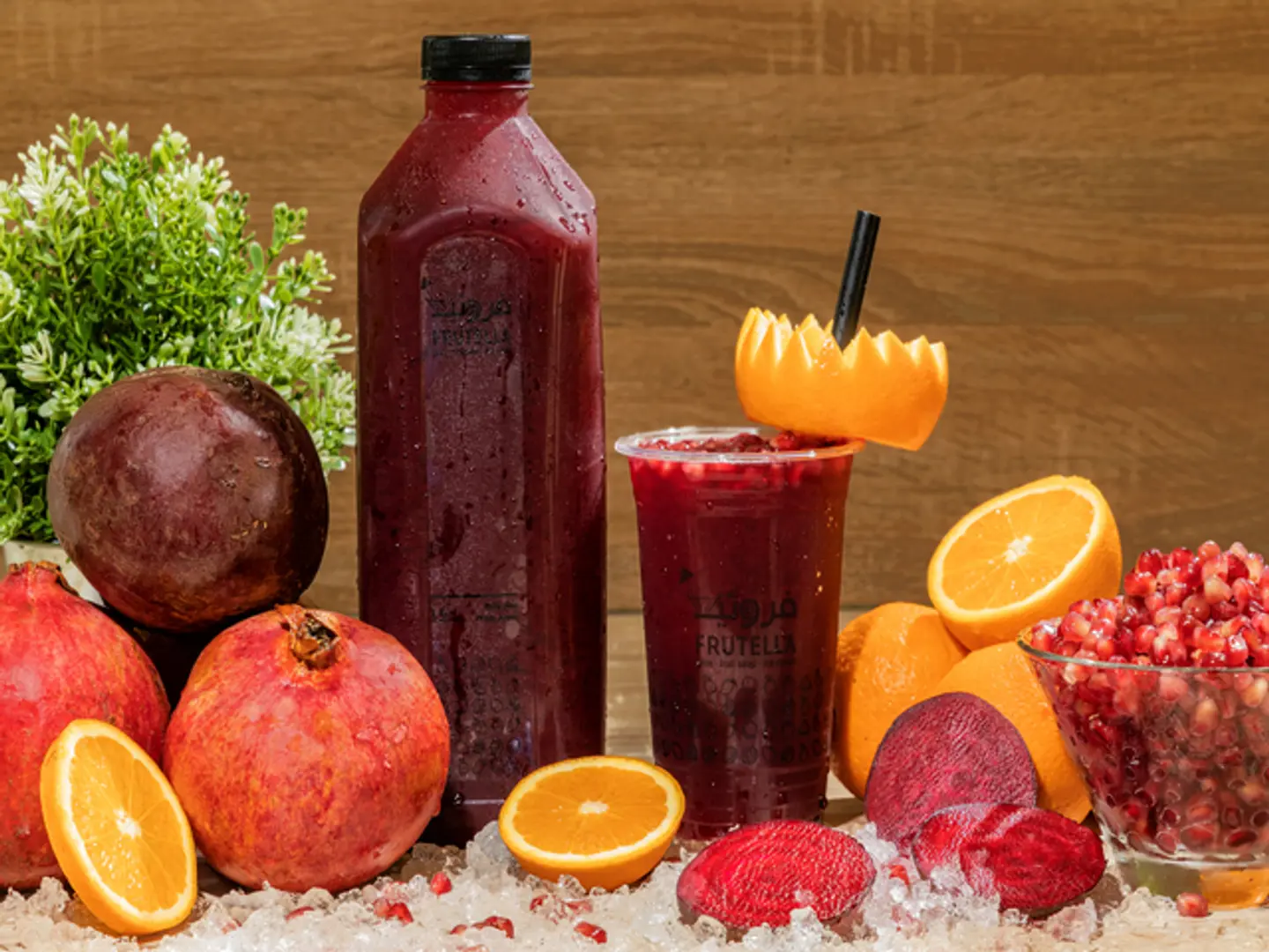 Pomegranate, Beetroot And Orang Largee