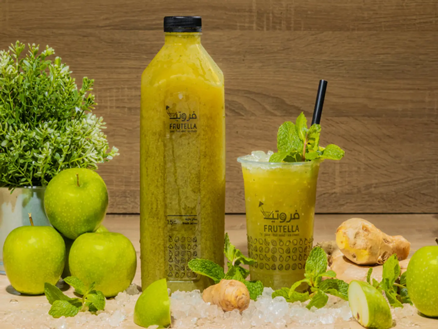 Green Apple, Ginger And Mint 1 Liter
