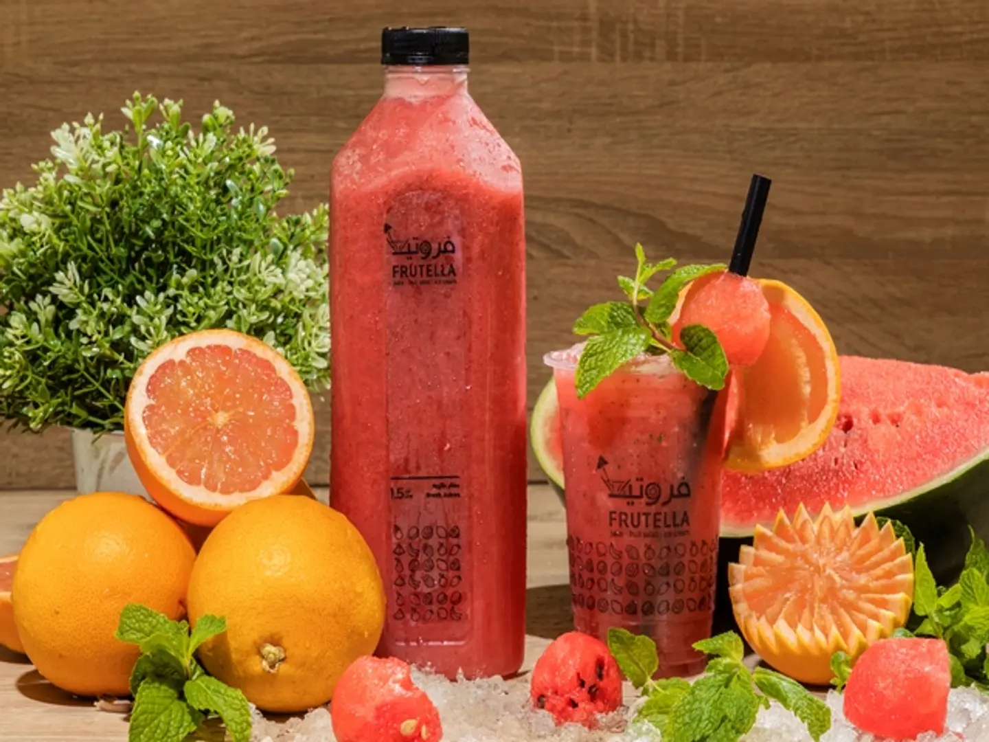 Watermelon Grapefruit And Mint Large