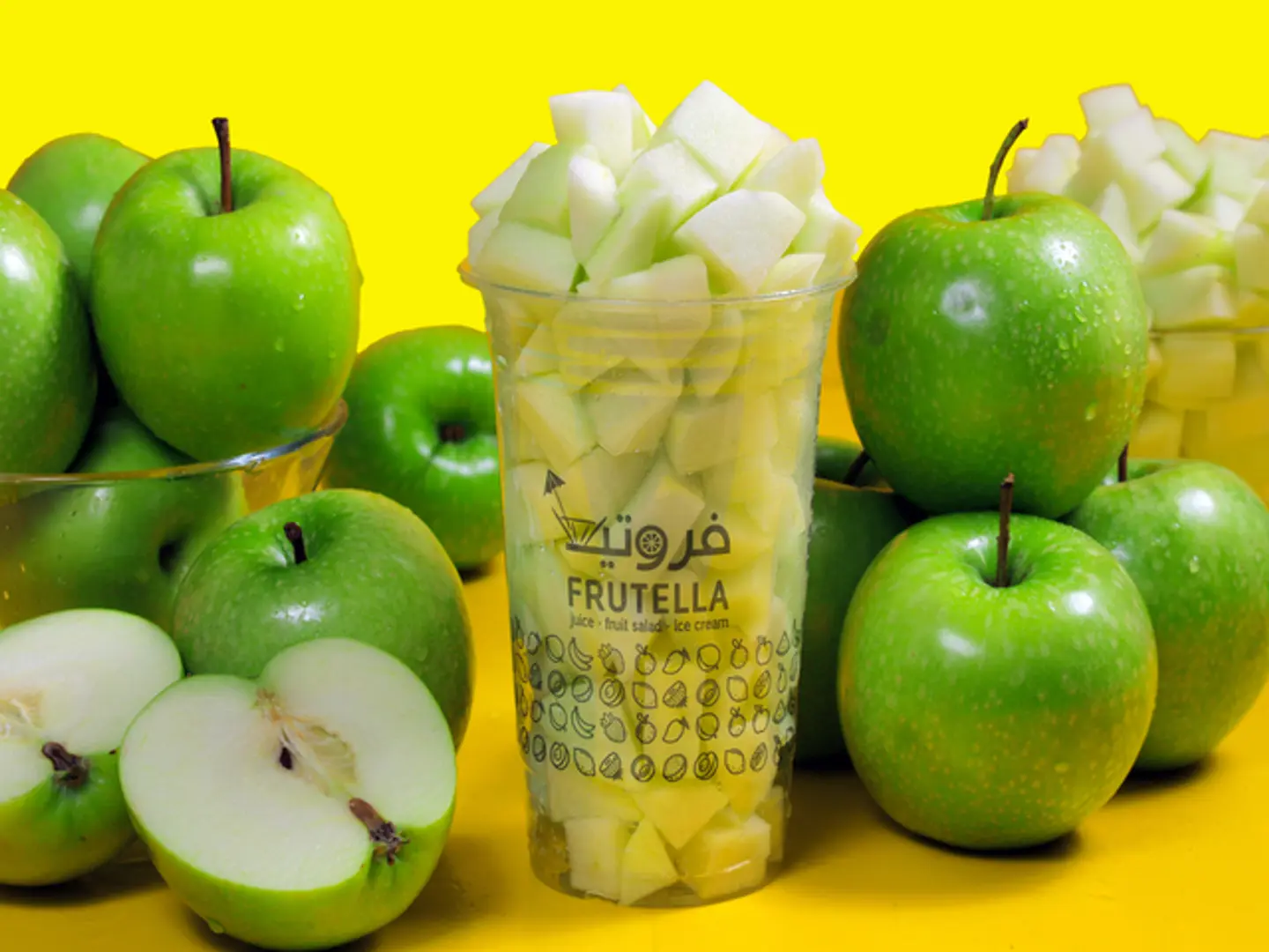 Green Apple Pieces Large