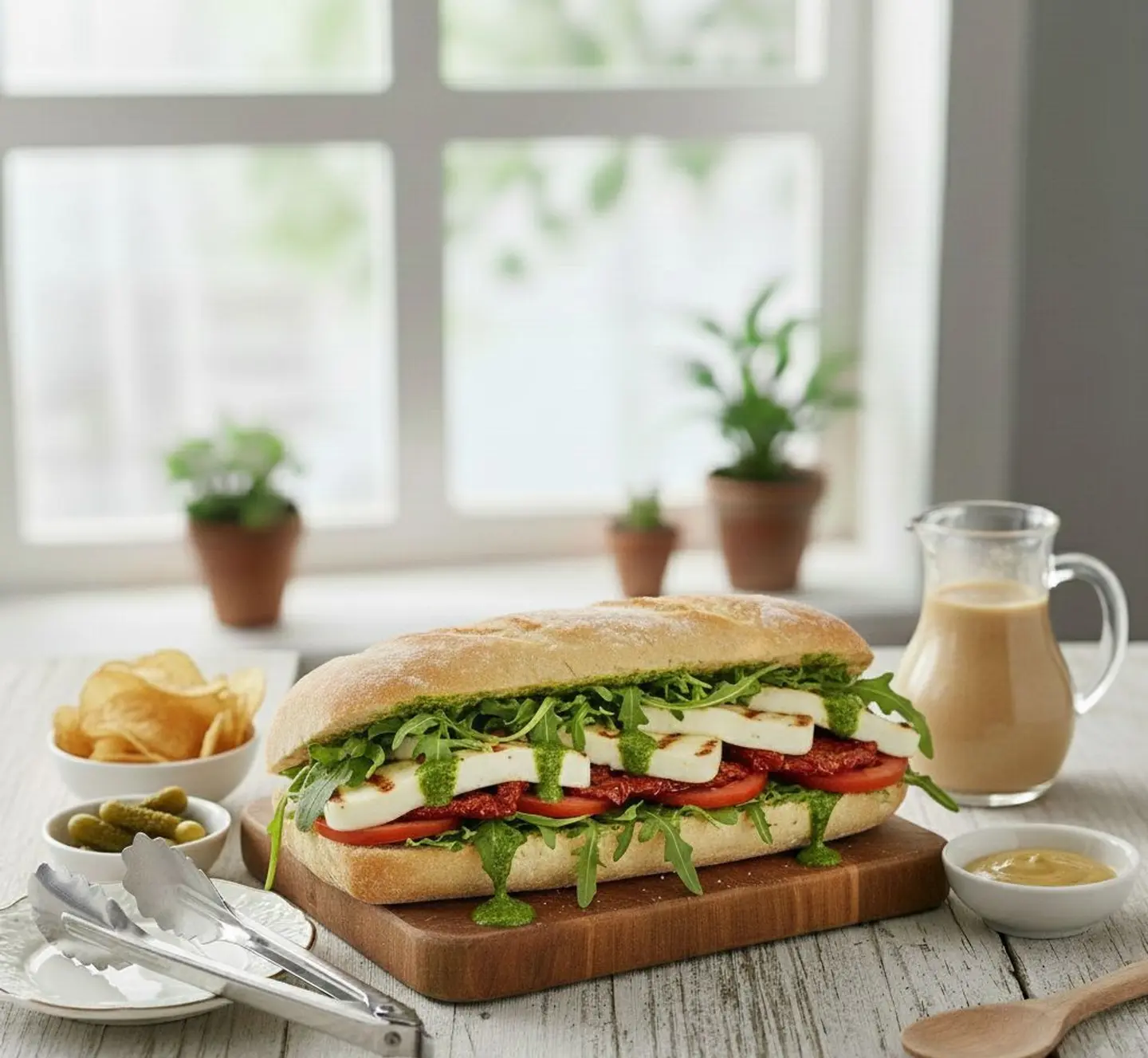 Halloumi Pesto Sandwich