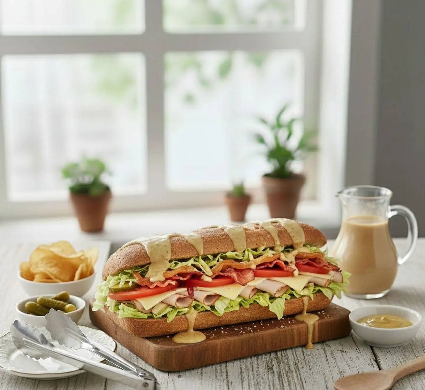 Brown Bread Turkey Club Sandwich