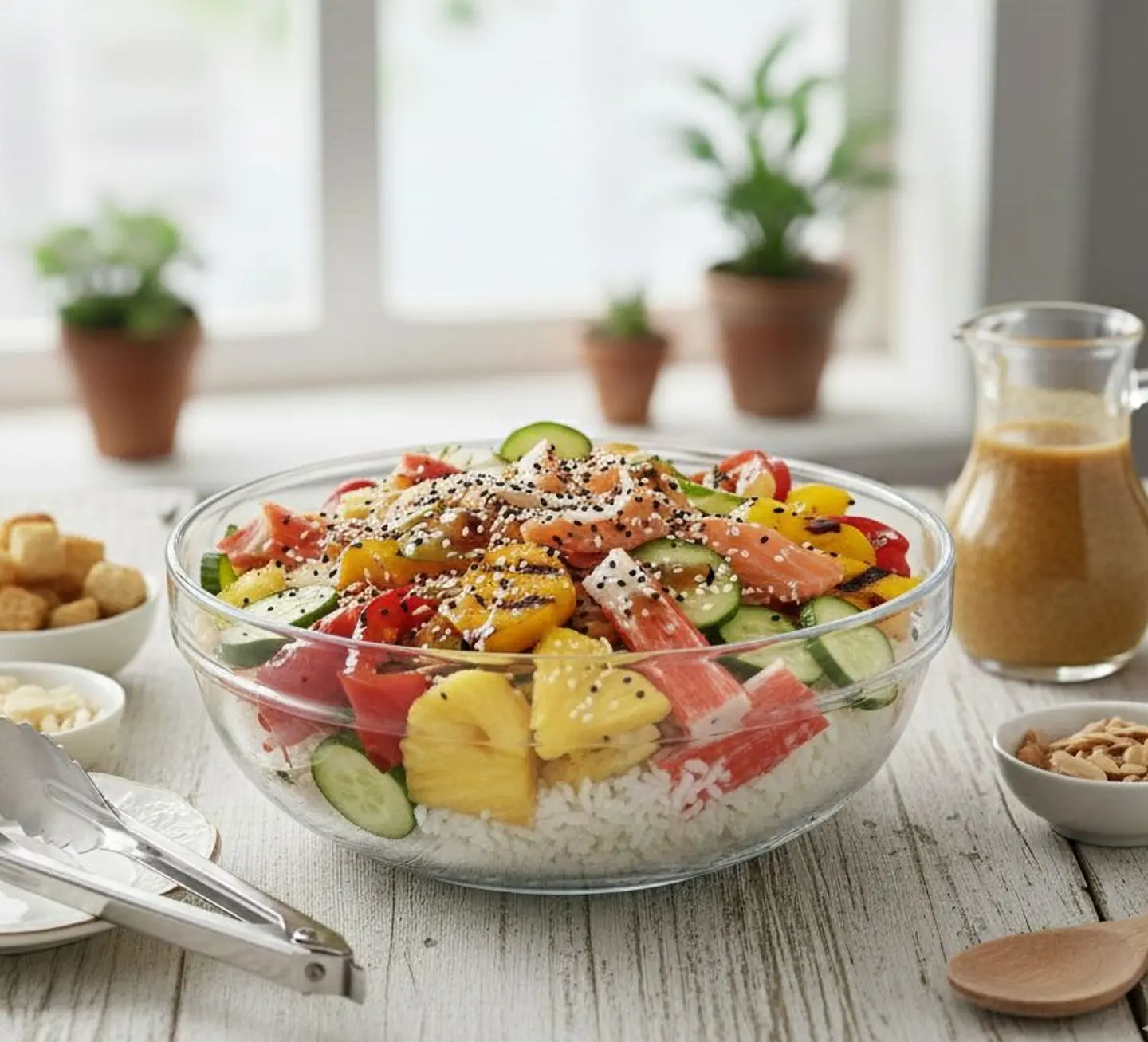 Salmon & Crab Poke Bowl