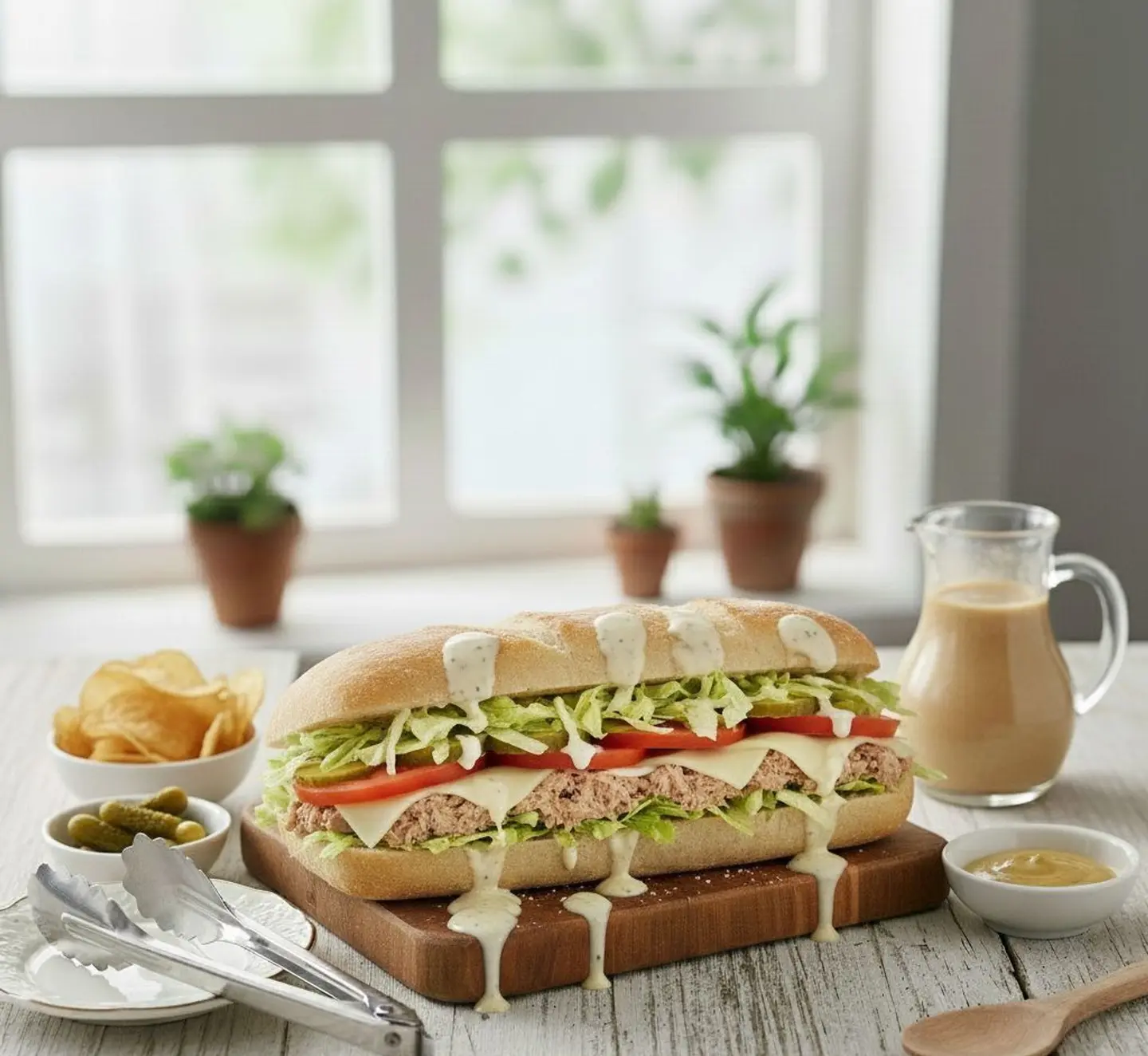White Bread Classic Tuna Sandwich