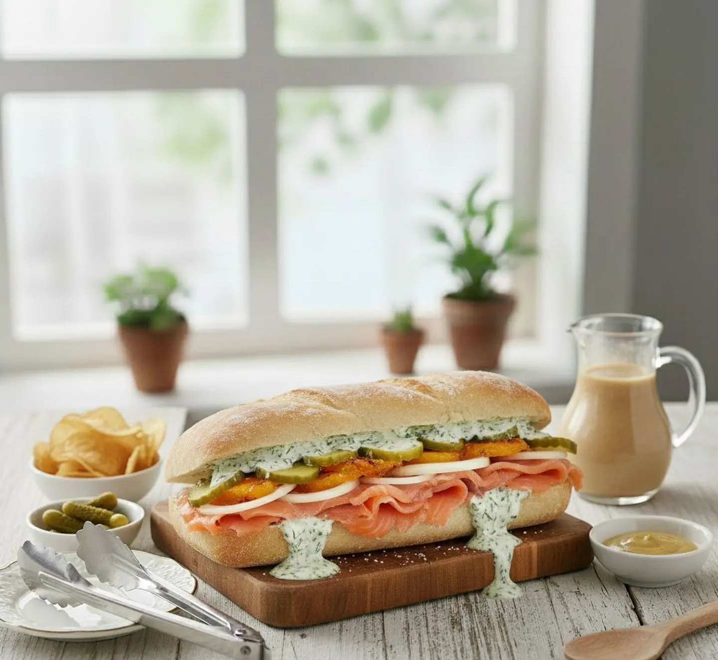 Smoked Salmon Sandwich