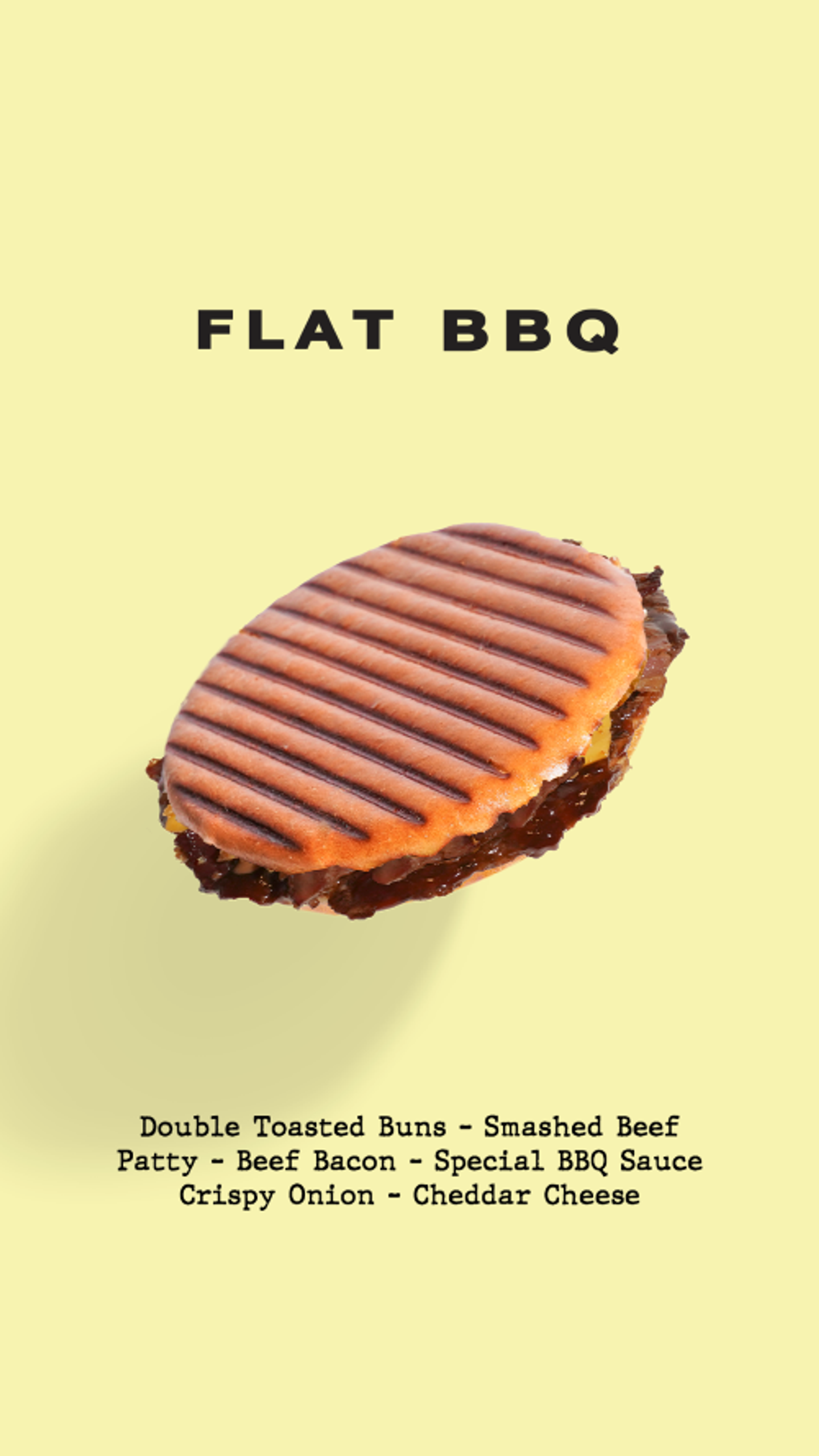 Flat Bbq Burger