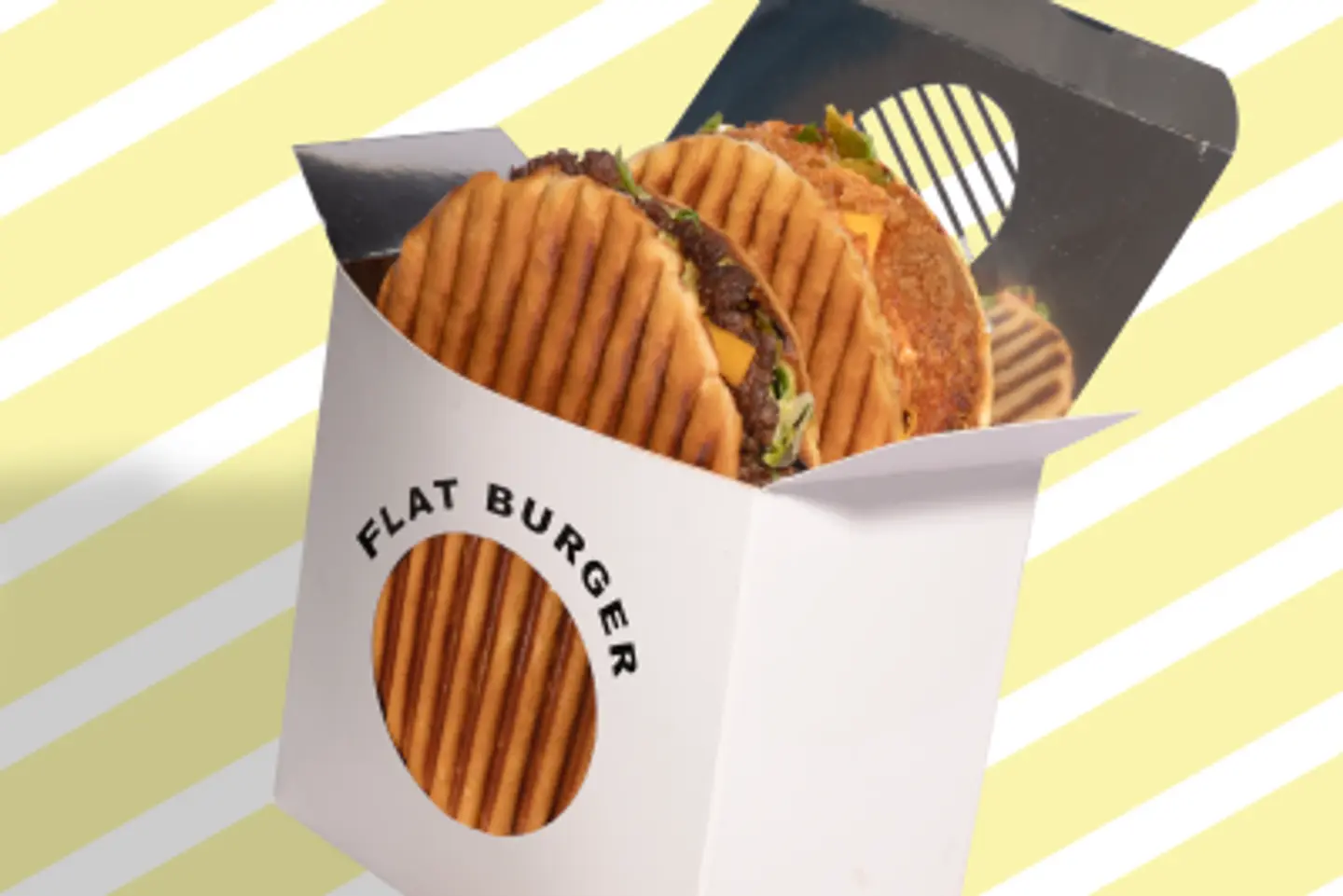Double Flat Burger Box