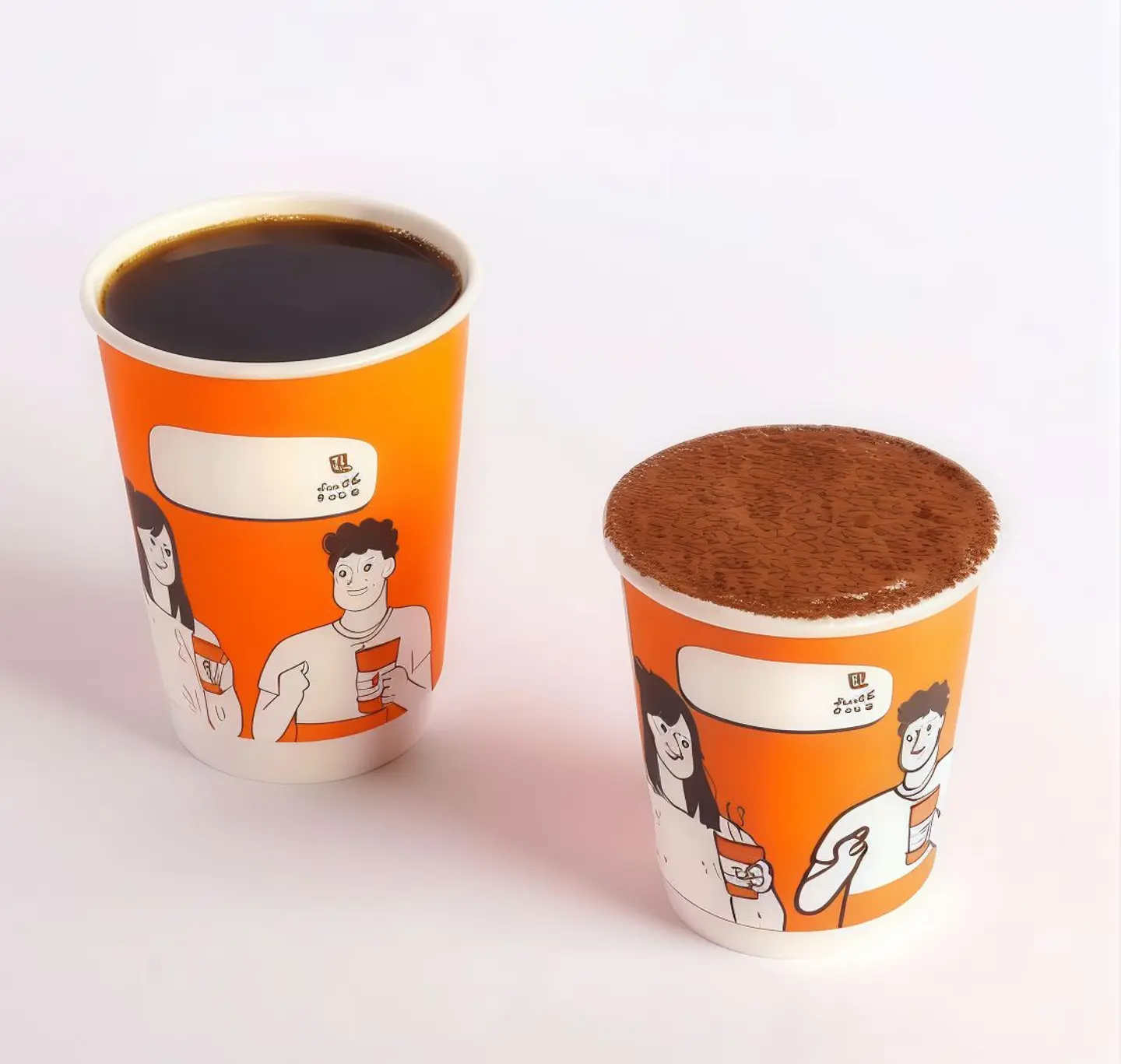 ١ قهوة اليوم حارة + ١ تراميسيو