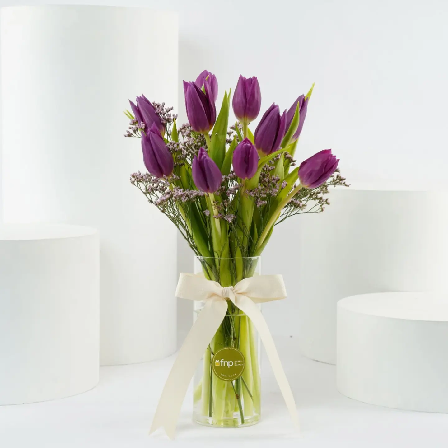 Ahlam Purple Tulip Vase