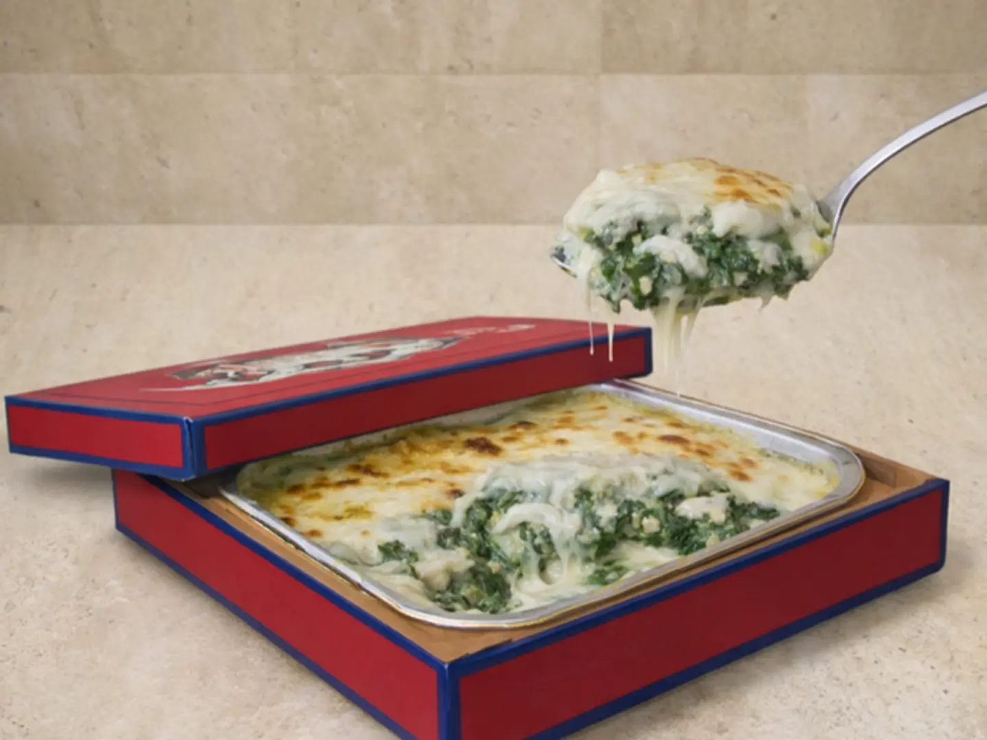 صينية السبانخ والدجاج بالكريما