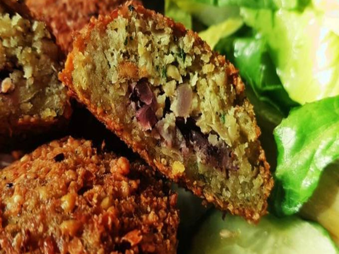 Stuffed Falafel With Spicy Mixture