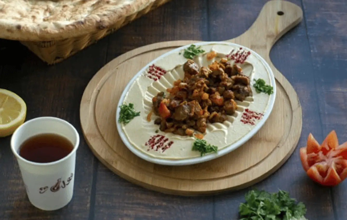 حمص باللحمة