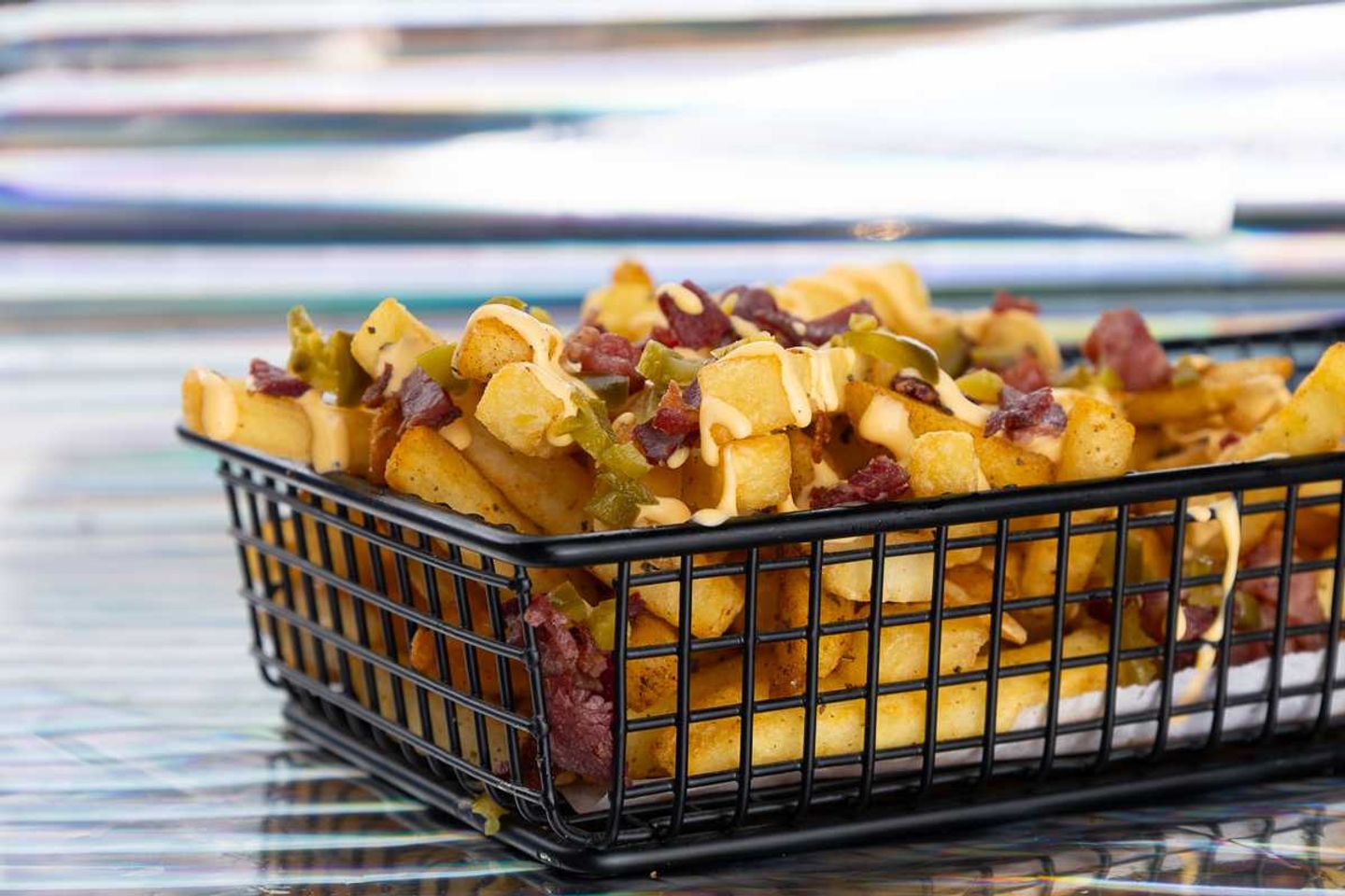Beef Bacon And Cheese Jalapeno Fries