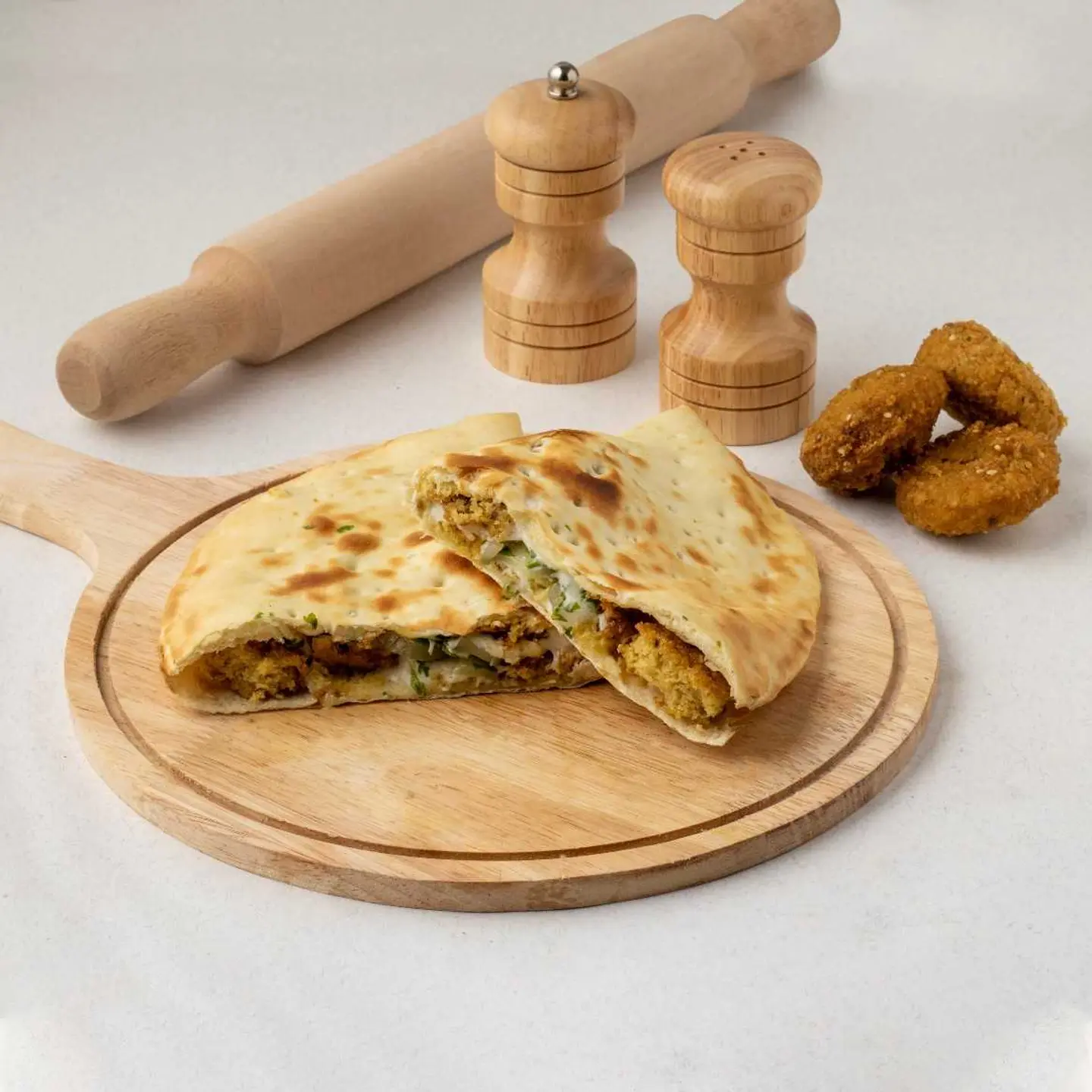 Falafel With Cheese Pie