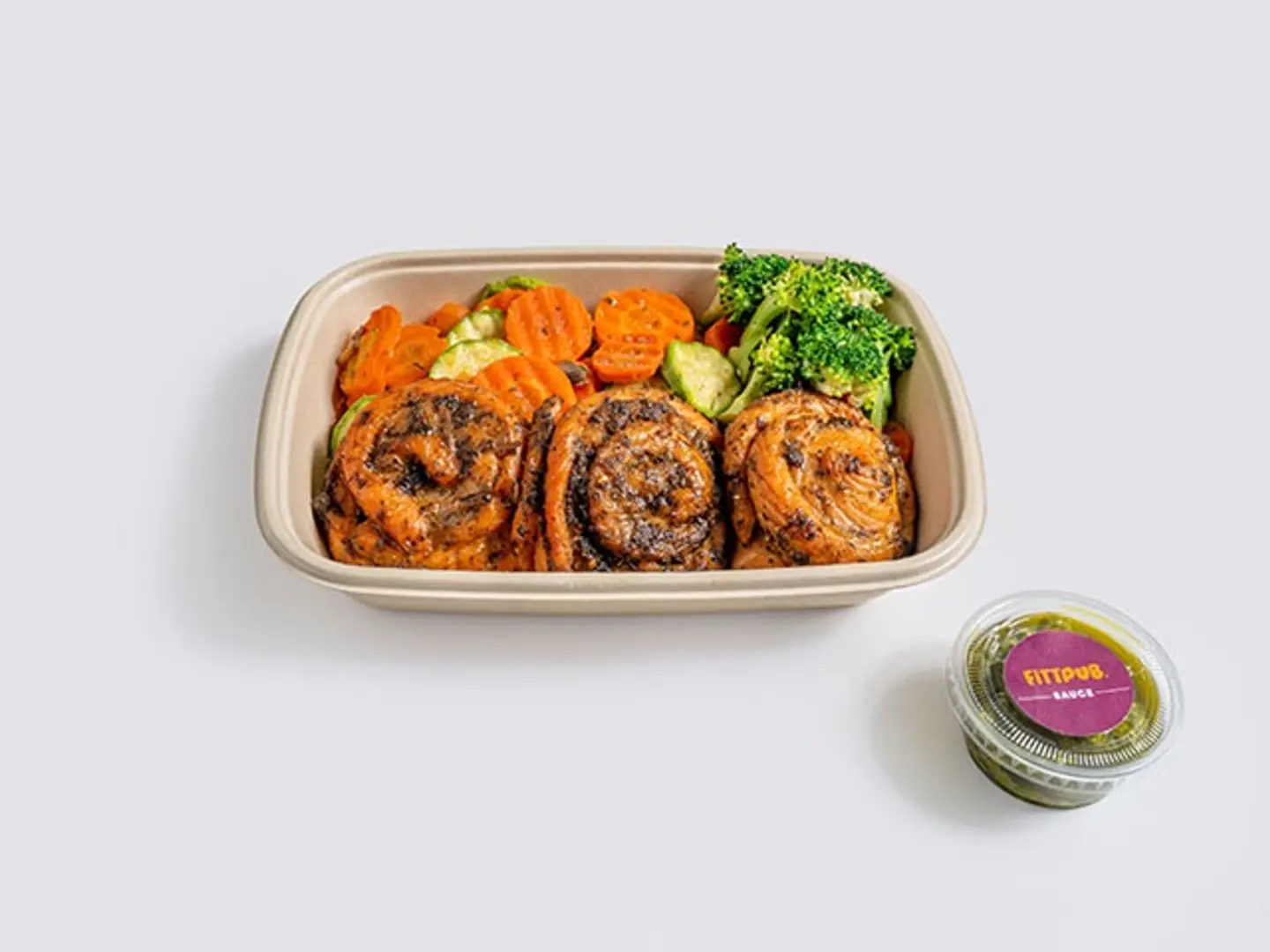 رولز السلمون الأخضر