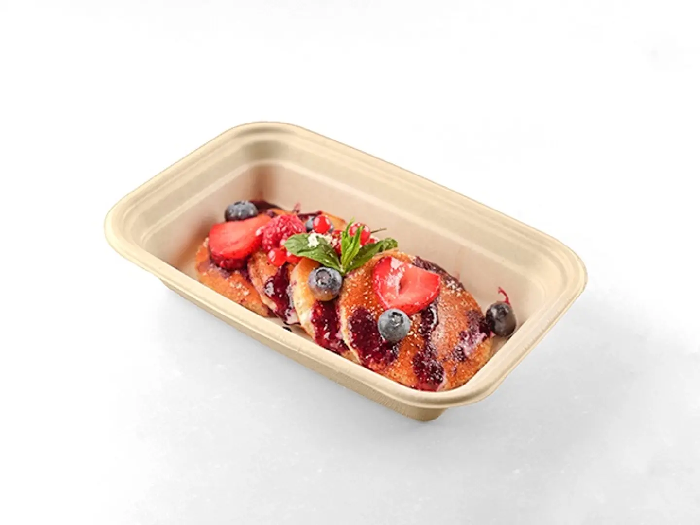 بانكيك البروتين بالفواكه