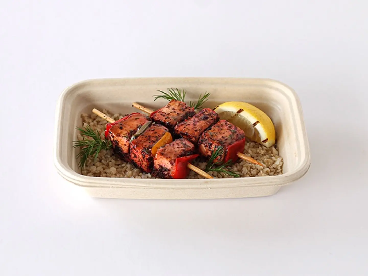 السالمون المشوي بالأعشاب