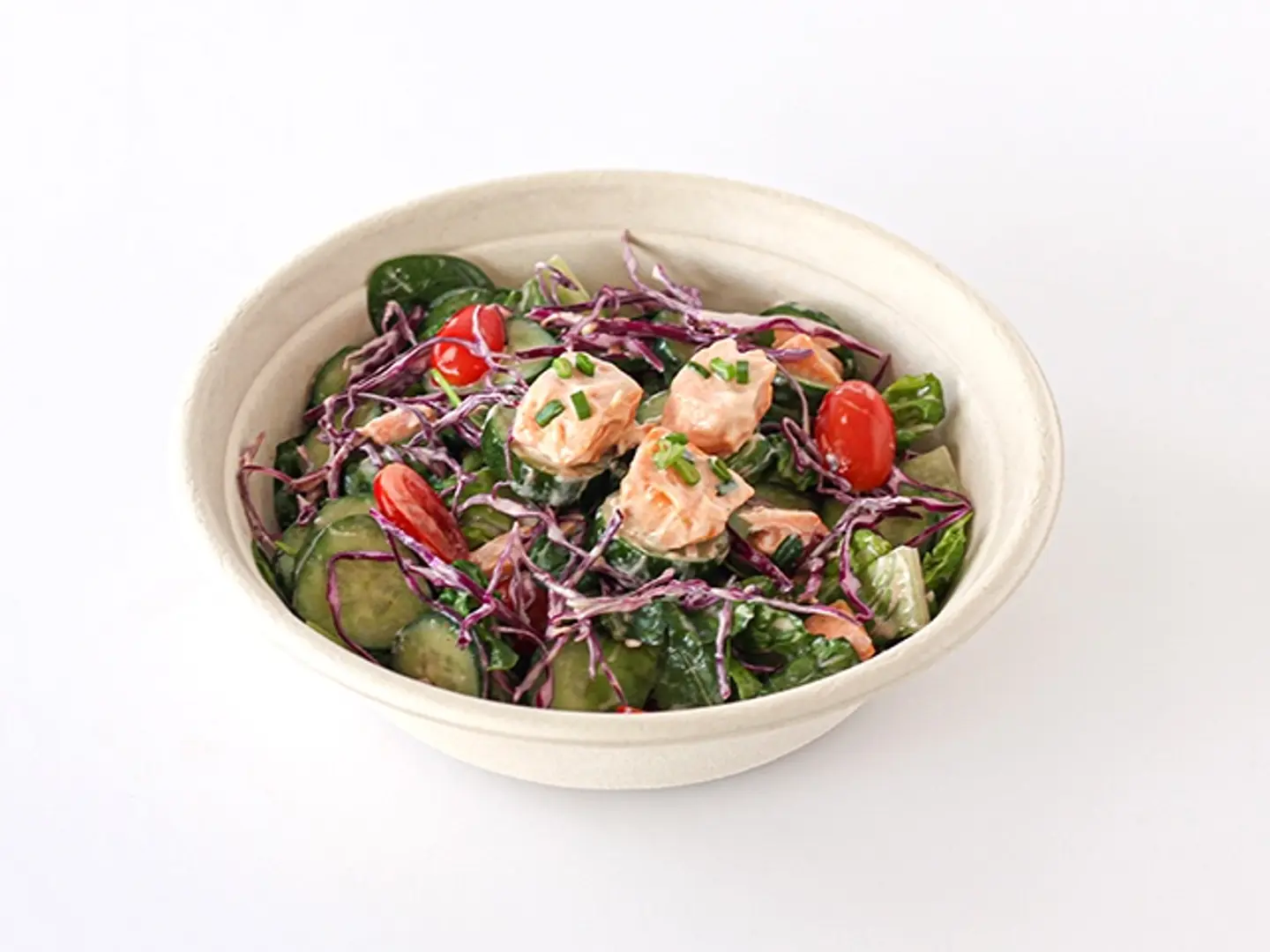 سلطة السالمون الحار