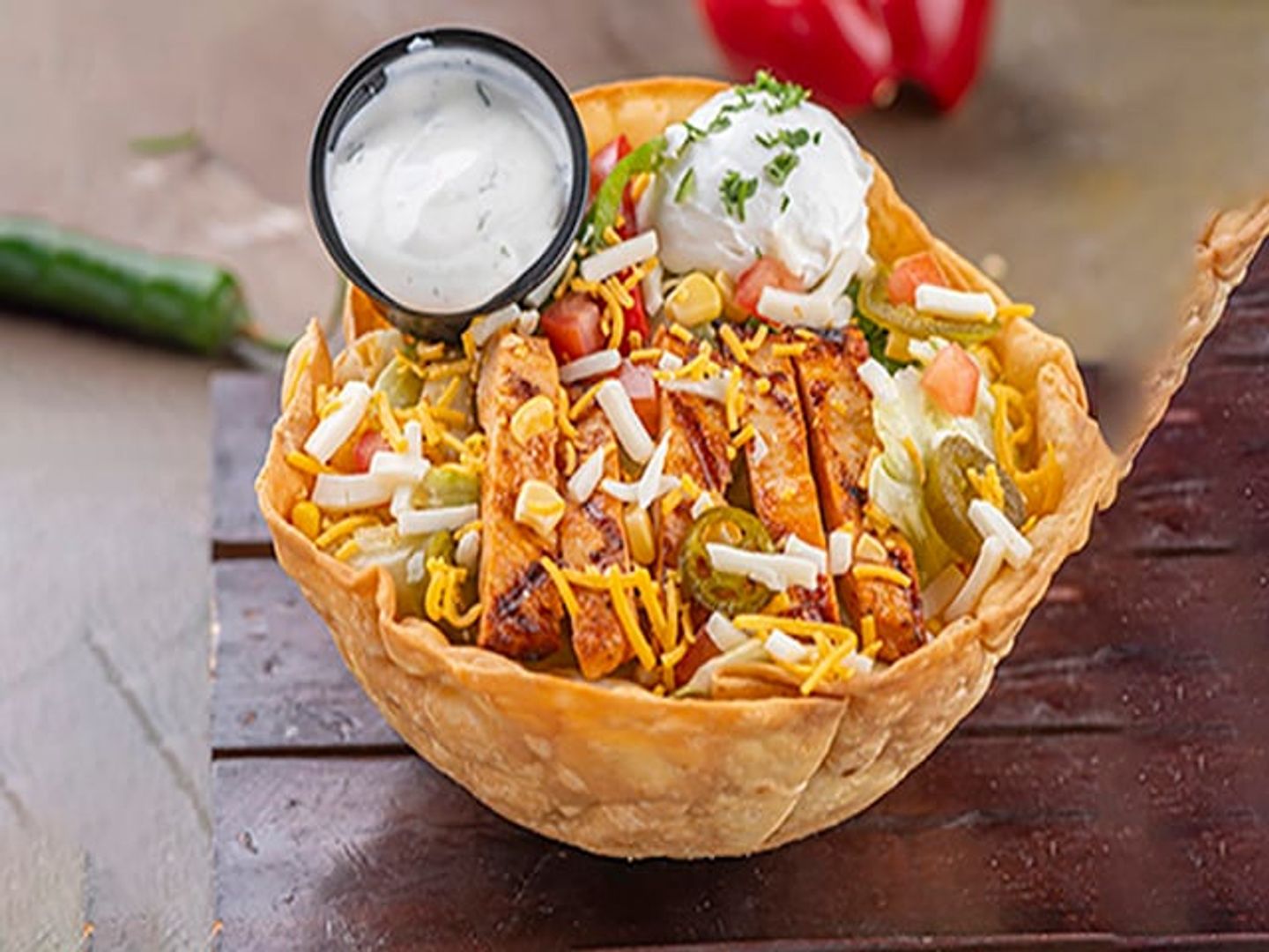 Chicken Fajita Salad