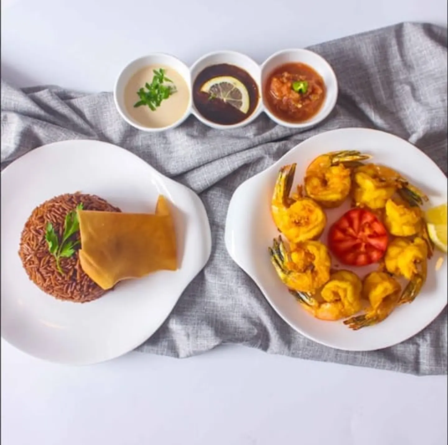 وجبة جمبري مقلي