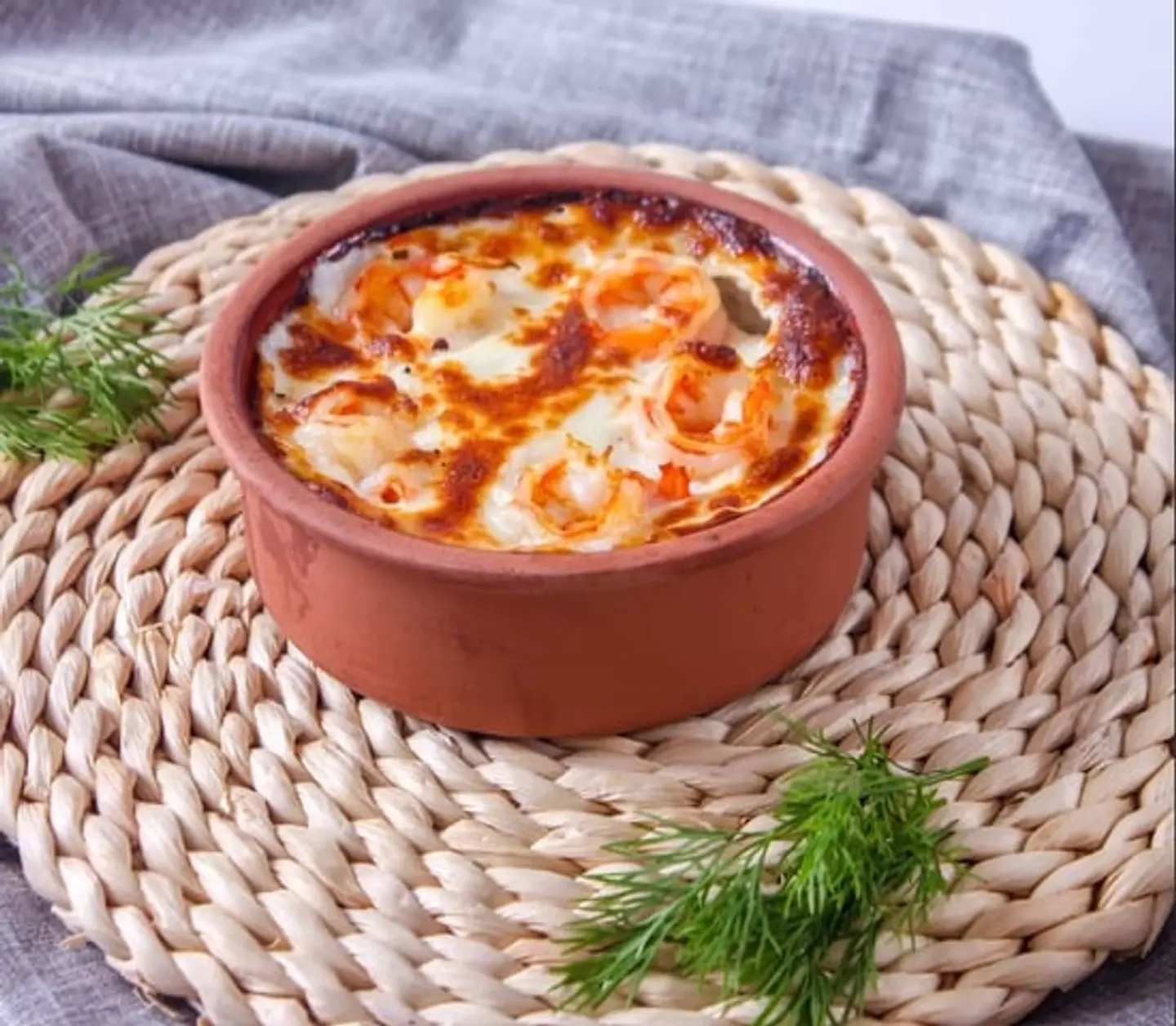 طاجن جمبري بشاميل