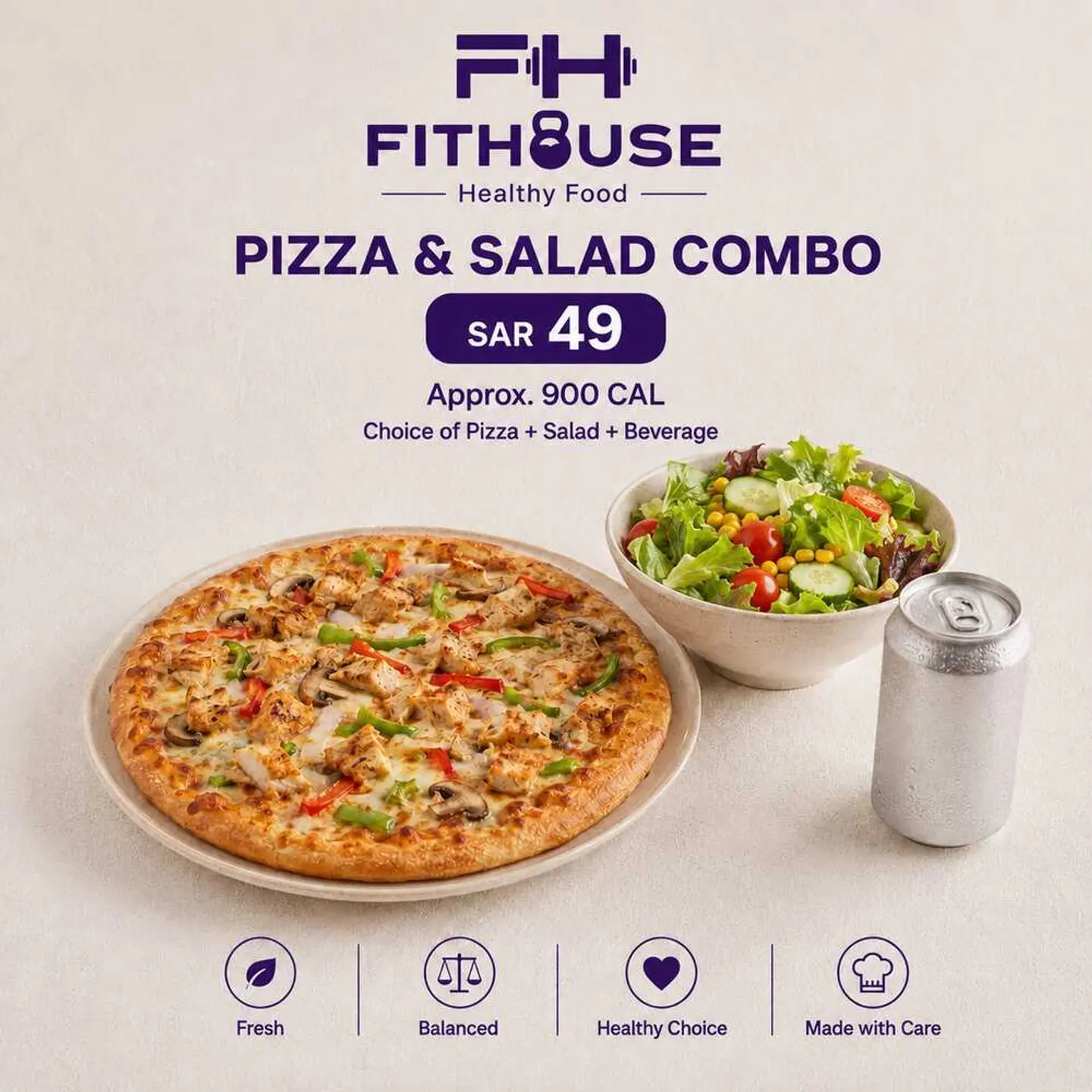 Pizza And Salad Combo