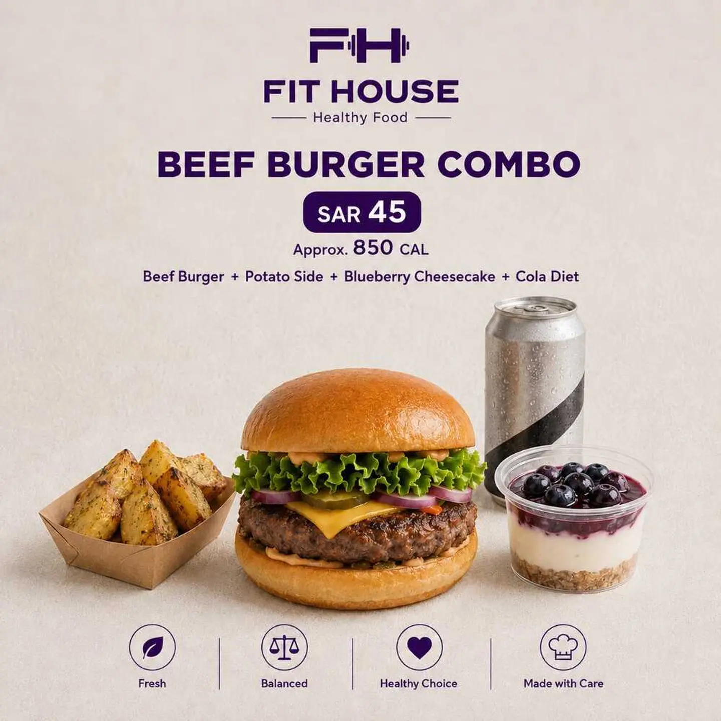 Beef Burger Combo