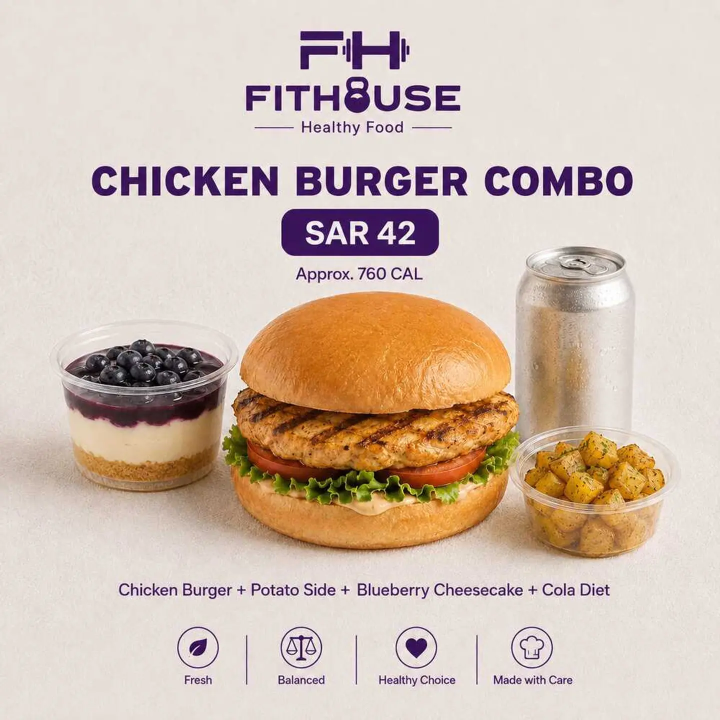 Chicken Burger Combo